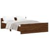 VidaXL Cadre de lit tête de lit et pied de lit chêne brun 135x190 cm 3203795