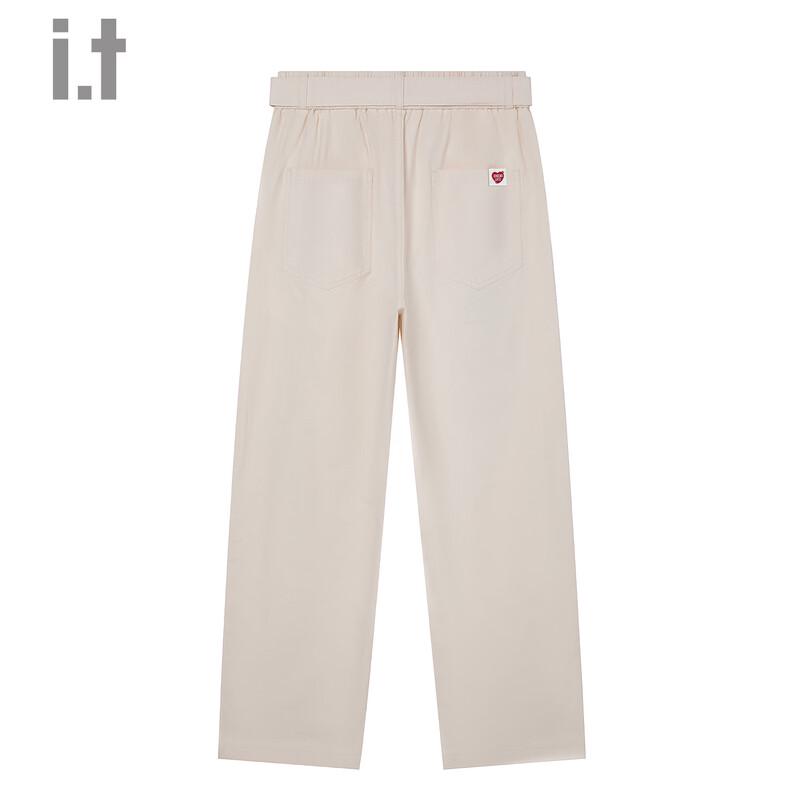 :CHOCOOLATE Cotton Casual Loose-Fit Pants