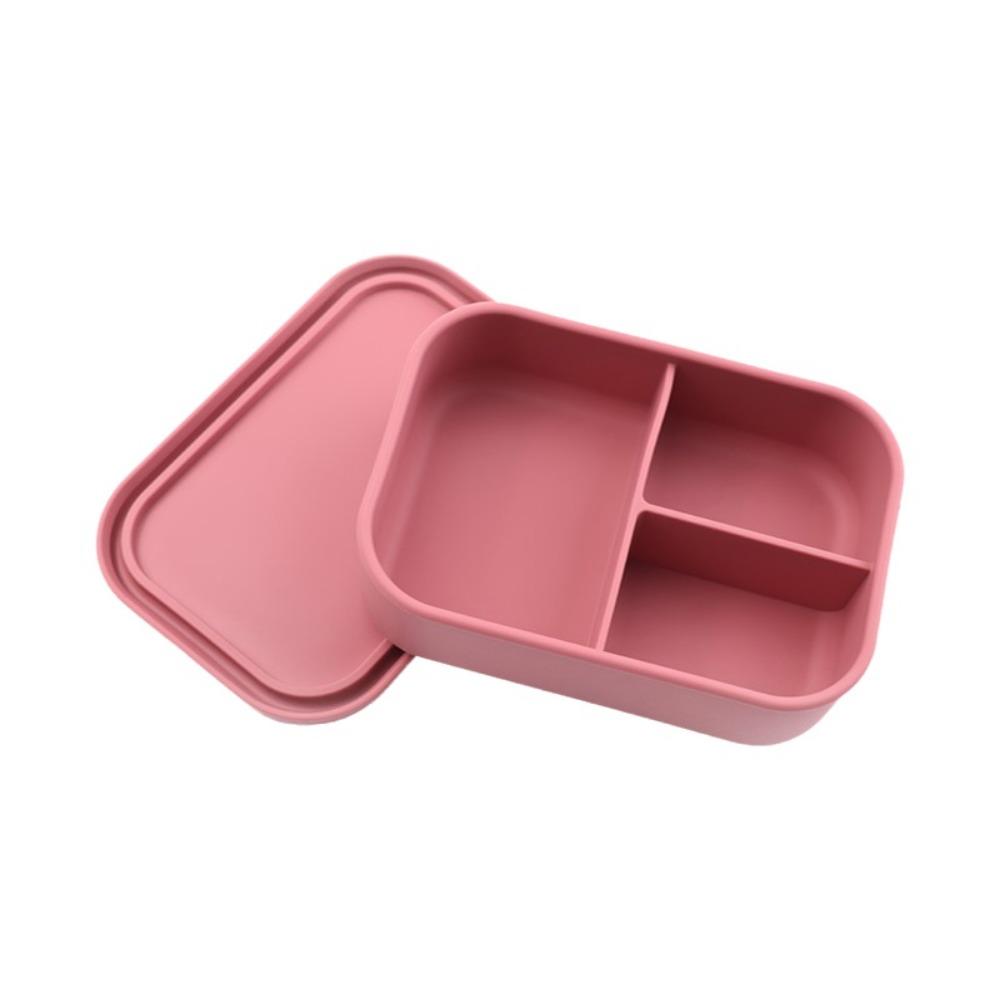 

3 Compartments Food Container Microwavable Picnic box Durable Lunch Container Student 700ML розы красного