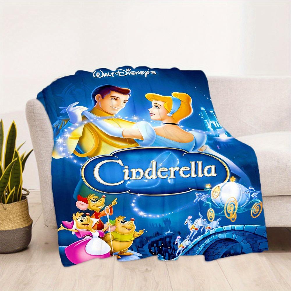 1pc, Disney Cinderella Blanket Seasonal Universal Home Decorative Throw Blanket for Room, Gift Idea for Family and Friend, Living Room, Travel