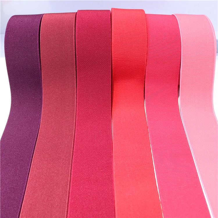 Polyester Imitation Nylon Elastic Webbing with Spot Color Processing - Clothing Accessories Rubber Band