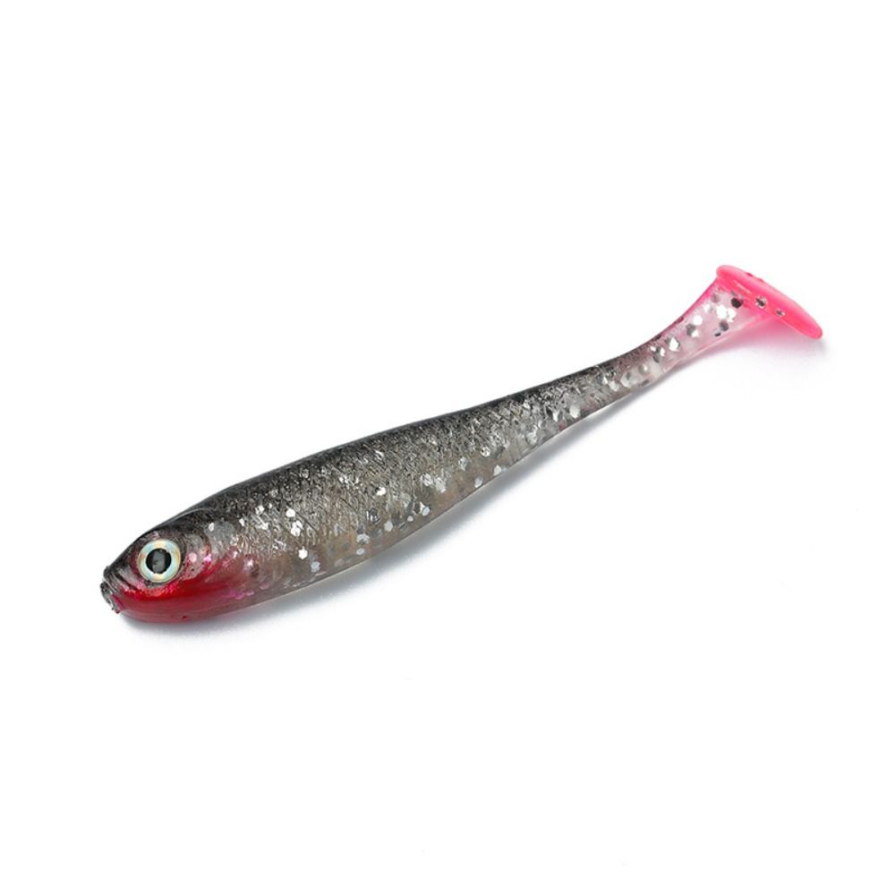 5PCS Silicone T-tail Soft Bait Artificial Jigging Wobblers Biomimetic Fish Bait  Sea