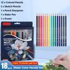 18PCS/SET 3.3mm Thickened Lead Core Colored Pencils Set Water-soluble Colored Pencils  For Artists