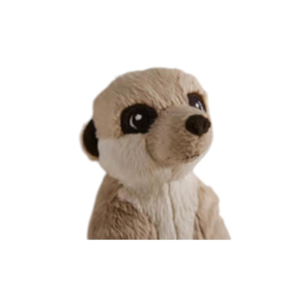 Adorable Savannah Friends Meerkat Plush Toy, 20cm  Soft, Beige, Hugable, Washable, Safety Tested, Kids Gift (1)