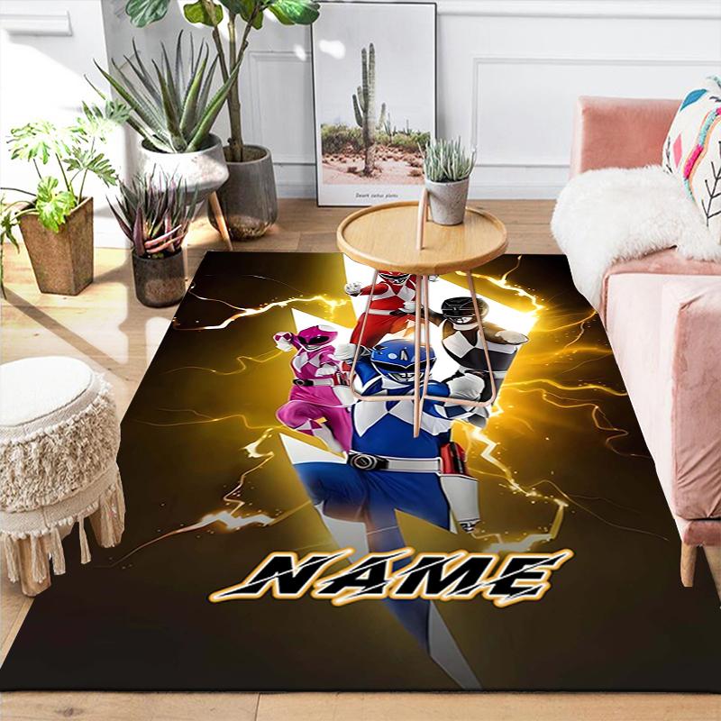 Custom 1Pc Power Rangers Heroic Team Rug Office Carpet Indoor Outdoor Entrance Doormat Nonslip Soft And Comfortable Living Room D2915223