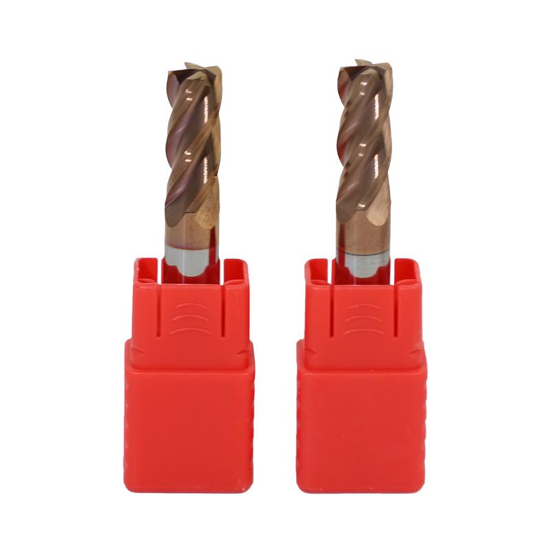 55-Degree Carbide Bull Nose End Mill with Wear-Resistant Coating for CNC Routers