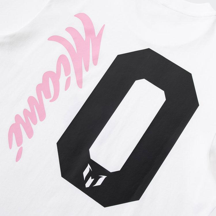 Adidas Messi Series American Vintage Pattern Printed Football Casual Culture Long Sleeve T-Shirt Men Tops White JC6121