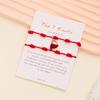 Lucky Handmade 7 Knots Red String Couple Bracelet for Women Men Turkish Evil Eye Sea Shell Heart Pendant Wristband Jewelry Gifts