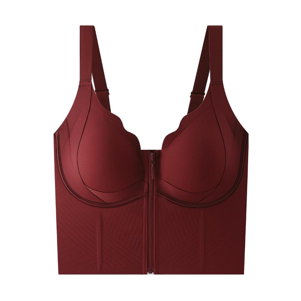 Women's Seamless Lift Bra with Front Zipper, Anti-Sagging Support, Sports Shaping Vest - No Additional Bra Needed