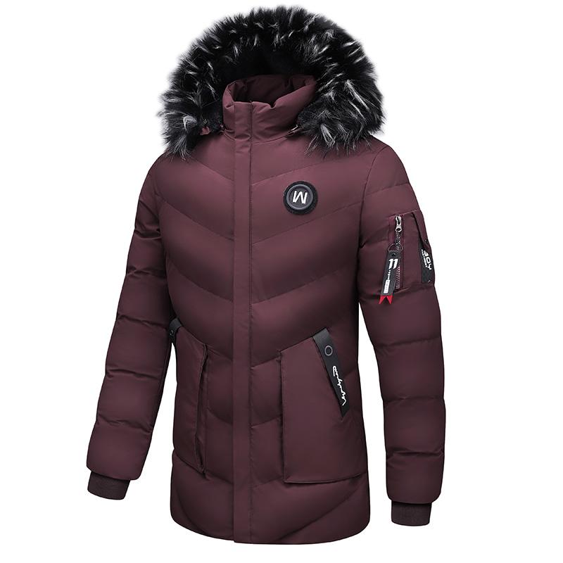 Baumwolljacke für Herren im Winter, für mittlere und junge Jahre, verdickt und schmal geschnitten, koreanische Version, warme Jacke, Baumwolljacke