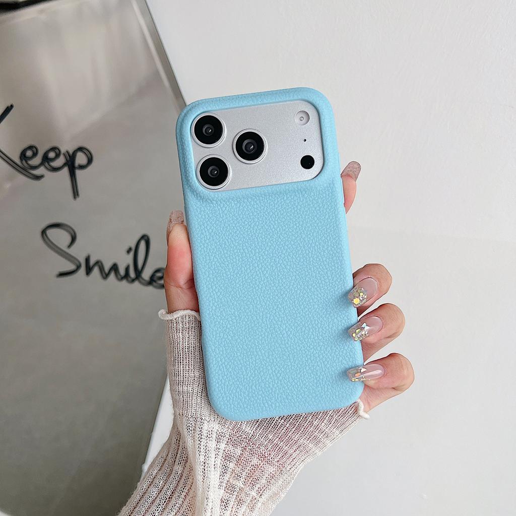 Premium-looking Phone Case for IPhone 17, Solid Color Leather Texture, Apple 16 Phone Case, 13/12 Soft Case