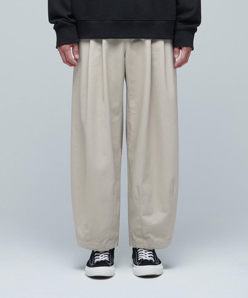 MUSINSA STANDARD Cotton Wide Balloon Pants [Light Beige]