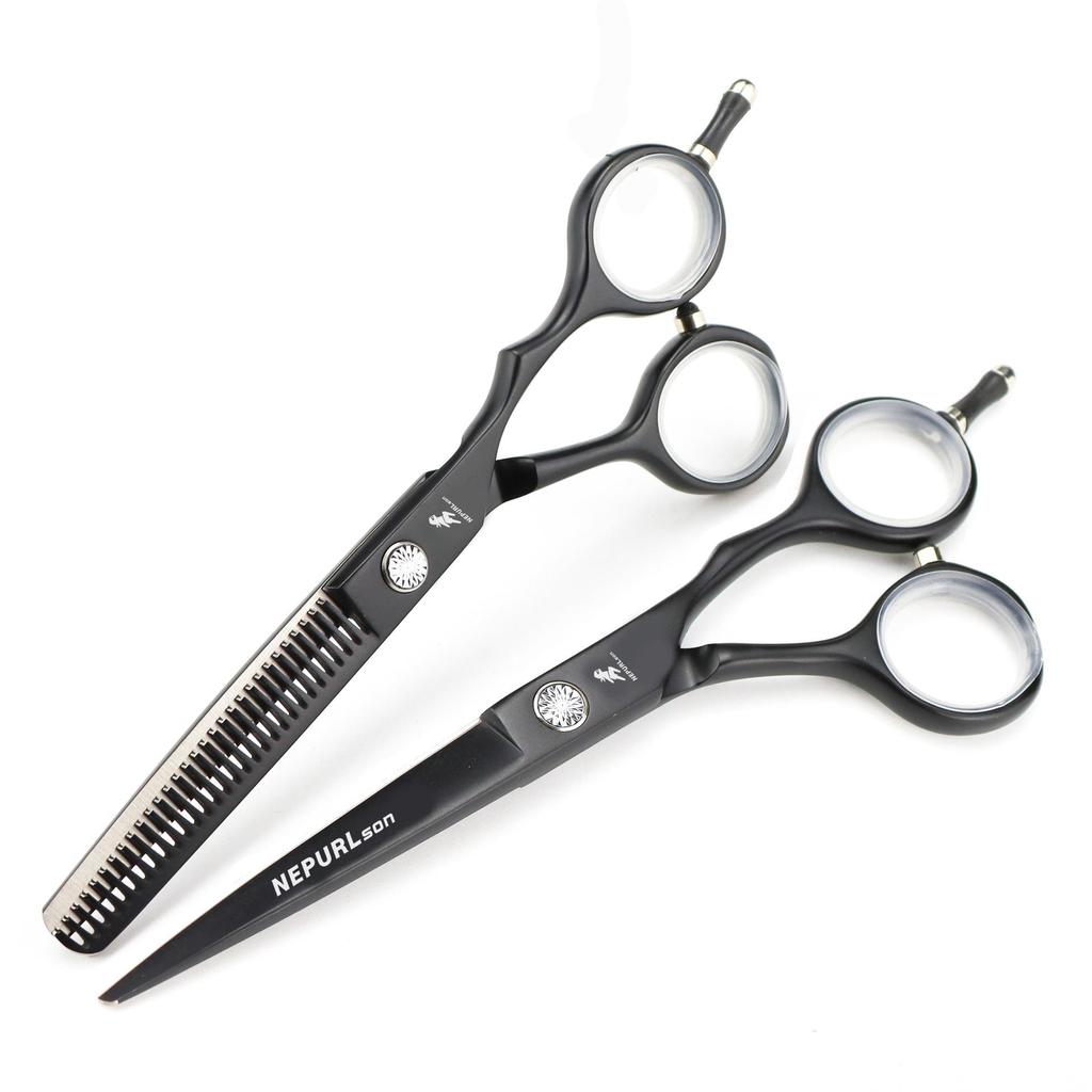 New 5.5" Black Hairdressing Barber Thinning Scissors Shears