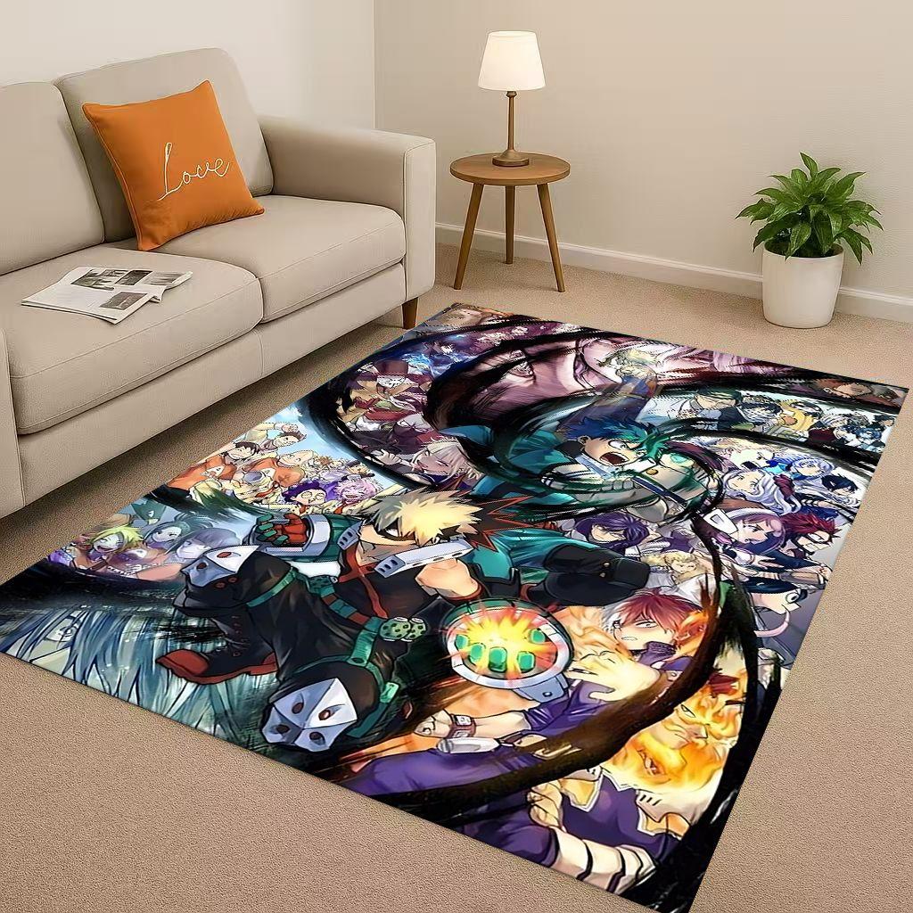 Anime My Hero Academia Bakugou Deku Kreskówka Salon Antypoślizgowy Dywanik Dywan do Sypialni Pokoju Zabaw Sofa, Dekoracja Domu Wycieraczka