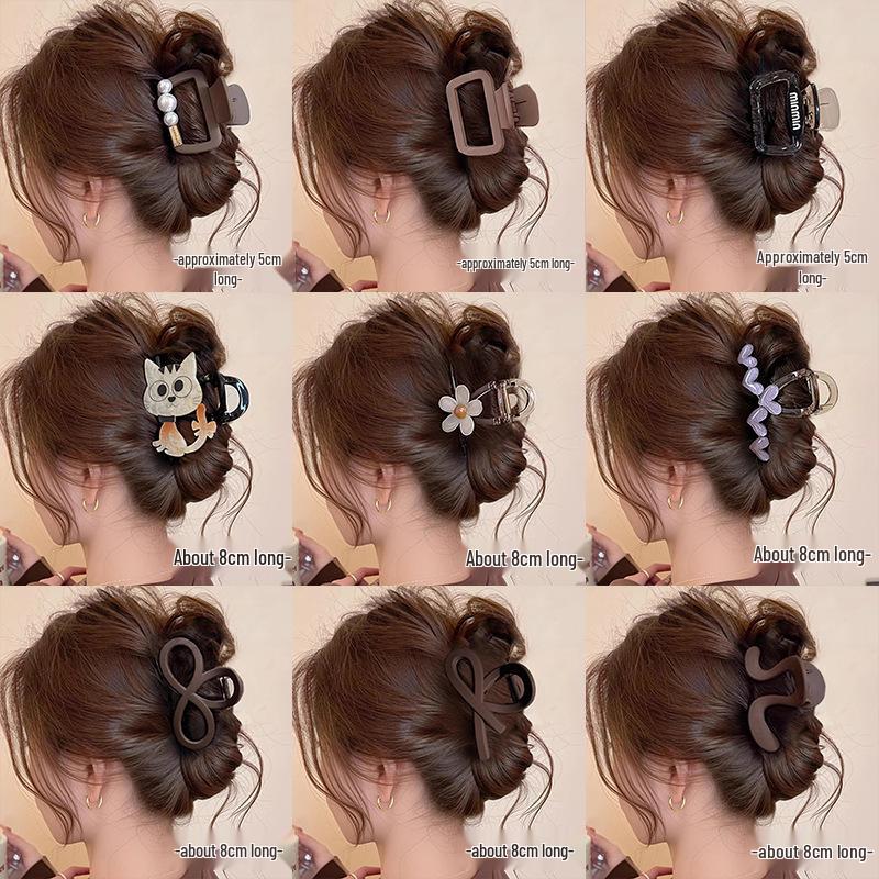 Elegant French Retro Small Shark Hair Clip for Thin Hair