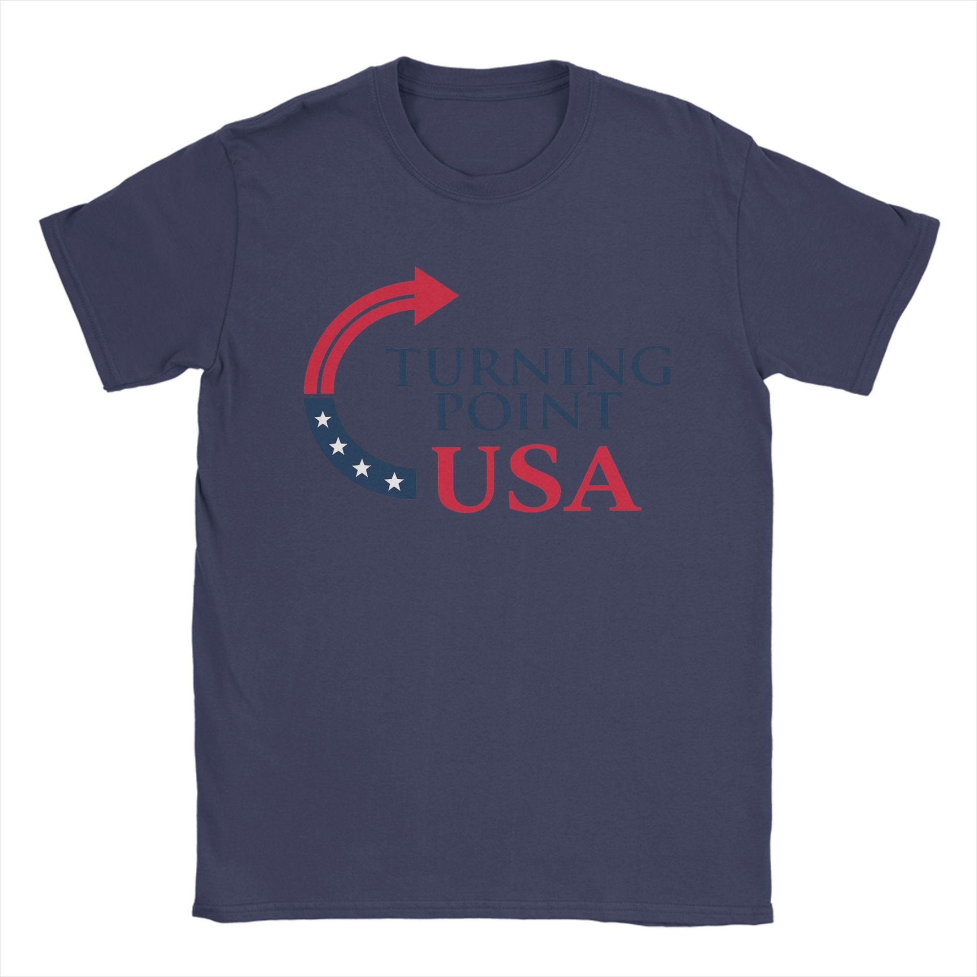 

Turning Point USA Charlie Kirk T-Shirts Men Novelty Cotton Tee Shirt Round Neck Short Sleeve T Shirt Birthday Present Clothes 4XL