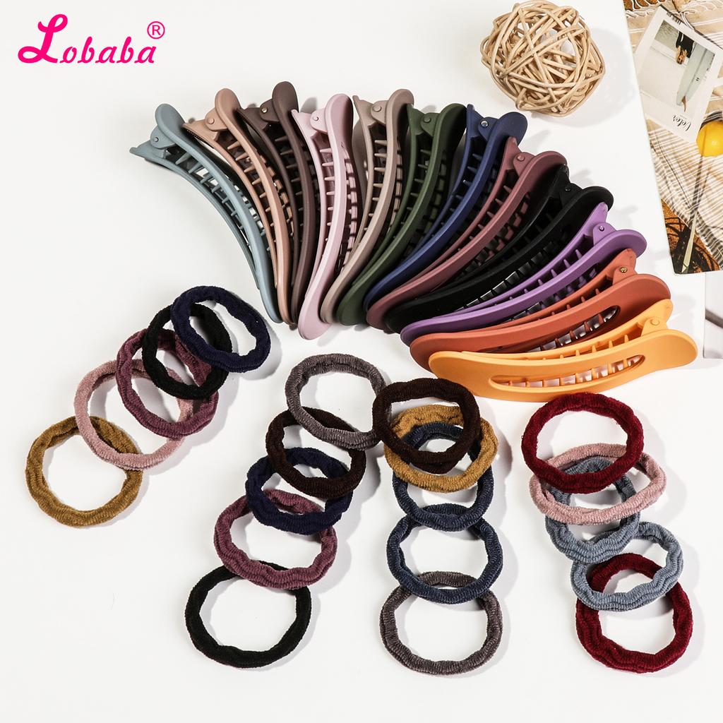 Strong Hold Matte Duck Billed Hair Clips and Barrettes - Acrylic Flat Hair Claws for Women and Girls