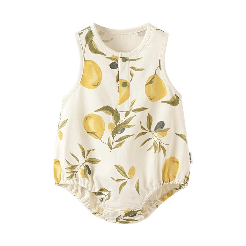 Babylove Bobo Fruit Tea Sleeveless Bamboo Cotton Bodysuit