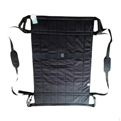 Positioning Bed Cushion Incontinence Pad with Handles for Sliding Black