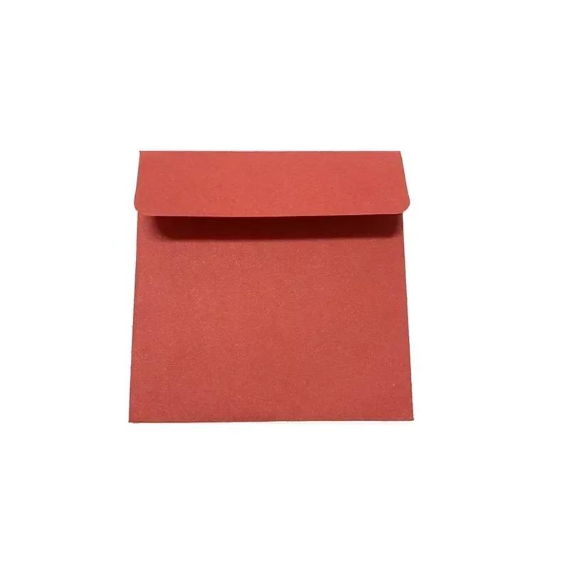 10 sztuk Mini Koperta Kwadrat Cukierkowy Kolor List Papier Kraft Papier Karta Papeteria Puste Artykuły Biurowe Dla Studentów Urodziny 10x10cm