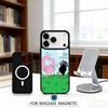 A-Adorable B-Barbapapa Cartoon Phone Case Magnetic For iPhone17 16 15 14 13 12 Pro Max For Magsafe Wireless Charging Cover