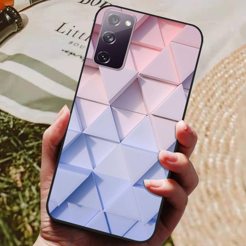 For Samsung Galaxy S20 FE S20FE Case Fashion Silicone Cover For Samsung S20 Fan Edition S20 Lite S 20 FE Phone Case Black Bumper