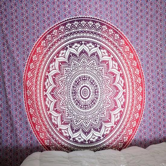 Hippie mandala Hippie Hippies nástěnná tapisérie 100% bavlna Hippie tapisérie nástěnná tapisérie Mandala tapisérie Twin/Queen Velikost