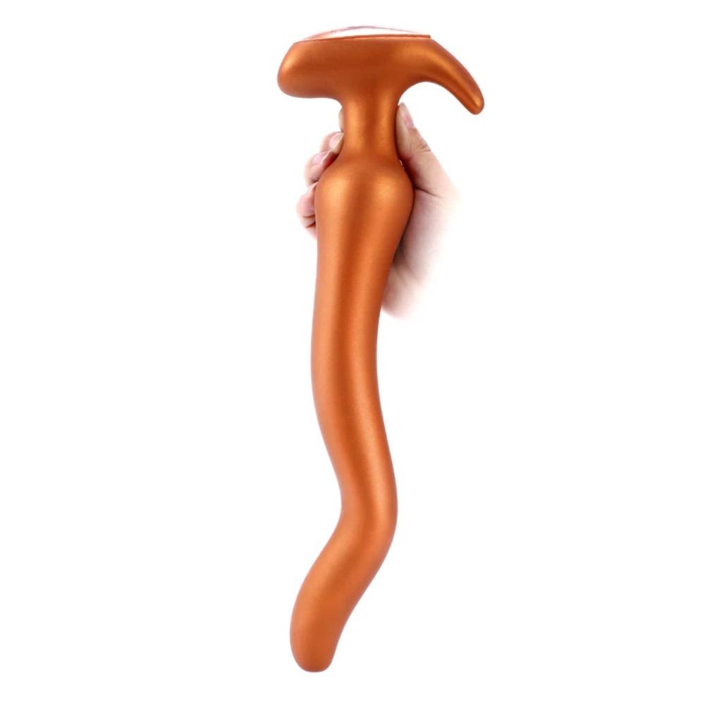 Flüssigsilikon 27-38CM Überlänge Analplug Fingerdildo Stimulieren Anus Vagina Sexspielzeug Buttplug Penis Masturbator Analdehner