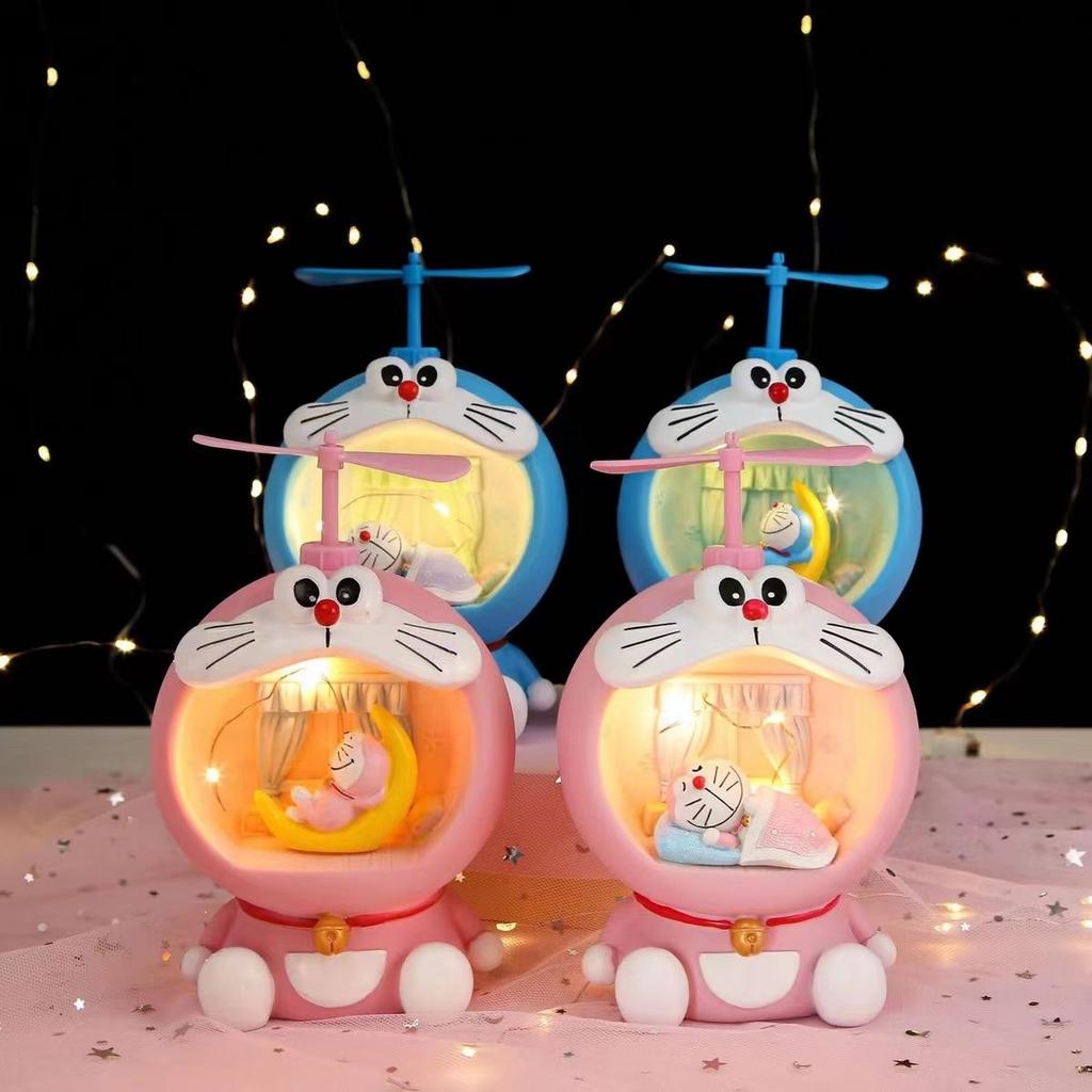 Cute Doraemon Cat Decorative Night Light Birthday Gift, Fashionable and Creative Night Light for Girls and Children