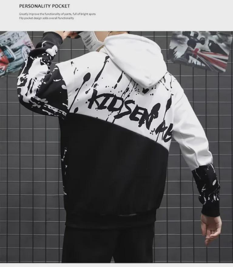 Men's Spring/Autumn Gradient Hip-Hop Hoodie - Trendy, Cool Style Top