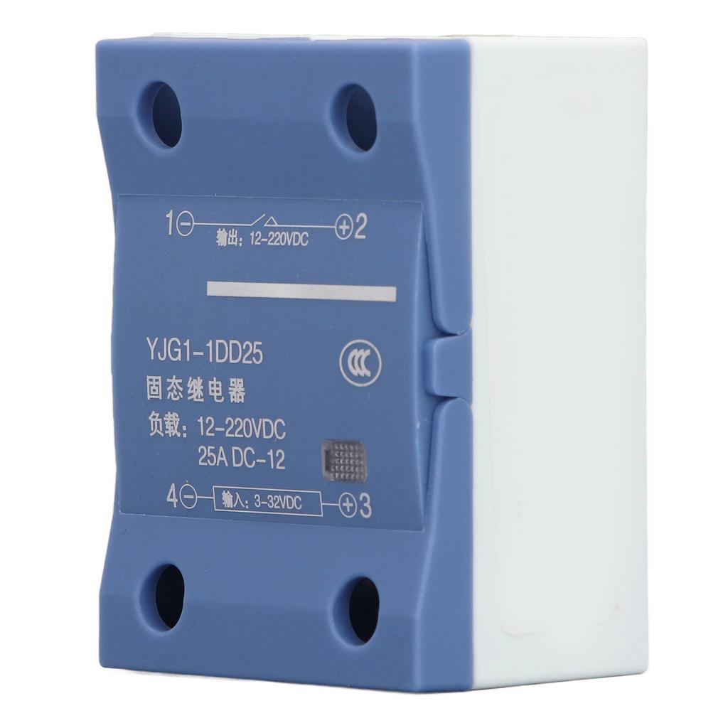 Single Phase Solid State Relay DC Control DC Voltage Regulator 3‑32V Input 12‑220V 25A Output