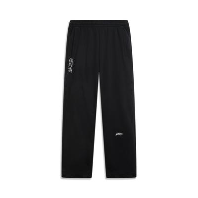 Li Ning Sports Lifestyle Series Losvallende Joggingbroek Gebreid met Logoprint Heren Joggingbroek AKLVJ25-1