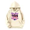 Children's Casual Round Neck Printed Pullover Long-sleeved Hooded Sweatshirt Top