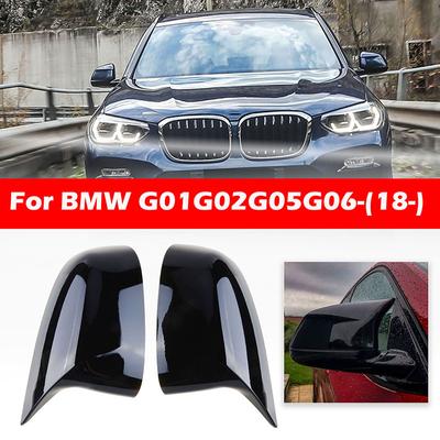 Osłona lusterka wstecznego Osłona lusterka bocznego Pasuje do BMW G01 X3 G02 X4 G05 X5 G06 X6 Po 2018 ABS Czarny połysk Wymienny