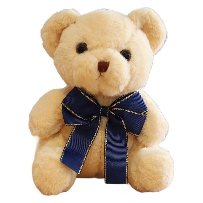 Teddy Tie Bow Bear Plush Toys Cute Stuffed Animal Dolls Kids Birthday Gifts