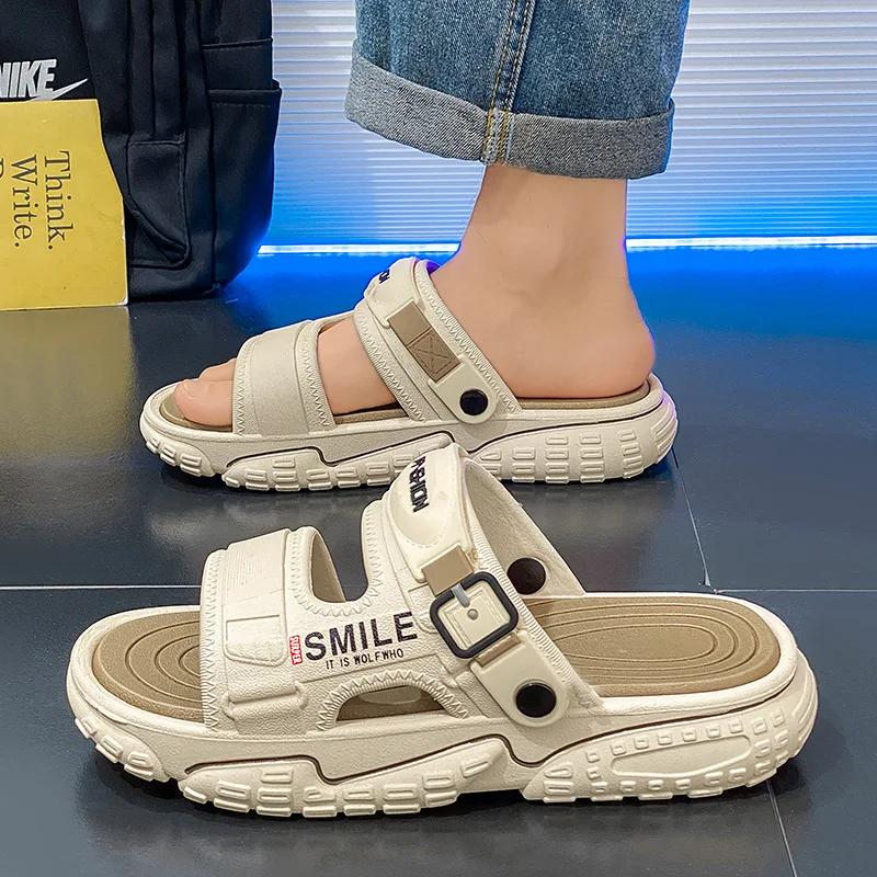 Mens Sandals Lightweight Breath Slippers 2025Garden Shoes Outdoor Beach Casual Shoes Non Slip Walking Sport Flip Flops