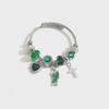 Emerald Jesus Love Bracelet: Personalized Korean Religious Niche Jewelry