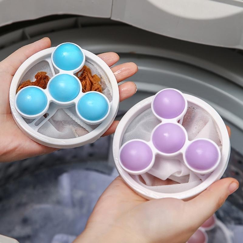 Reusable Nylon Washing Machine Filter Bag For Pet Hair Lint Removal Universal Laundry Mesh Catcher Pouches Easy Cleaning