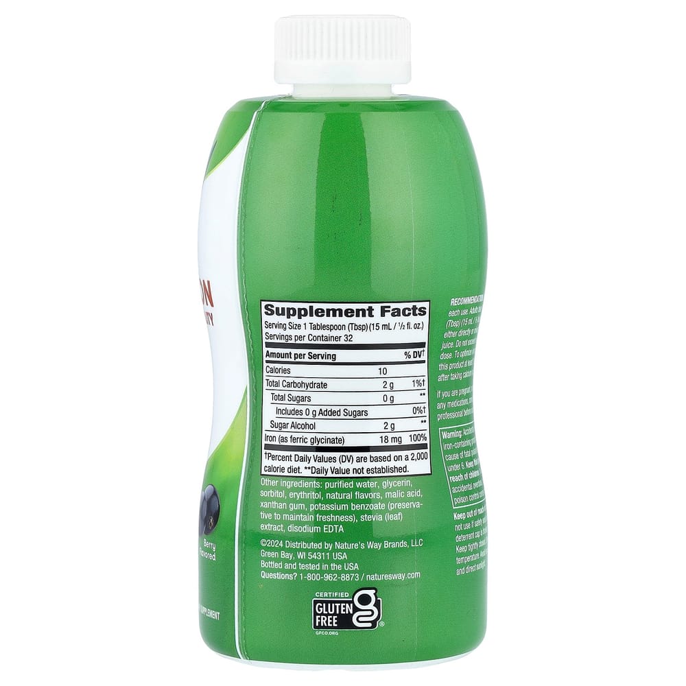 Nature's Way Liquid Iron Berry, 480ml (16 fl oz)