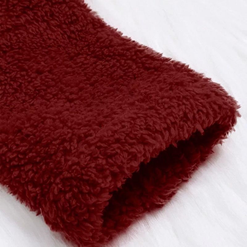 Autumn and Winter Button Hooded Cat's Ears (Steamed Cat-ear Shaped Bread) Plush Coat Irregular Color Matching Coat Women