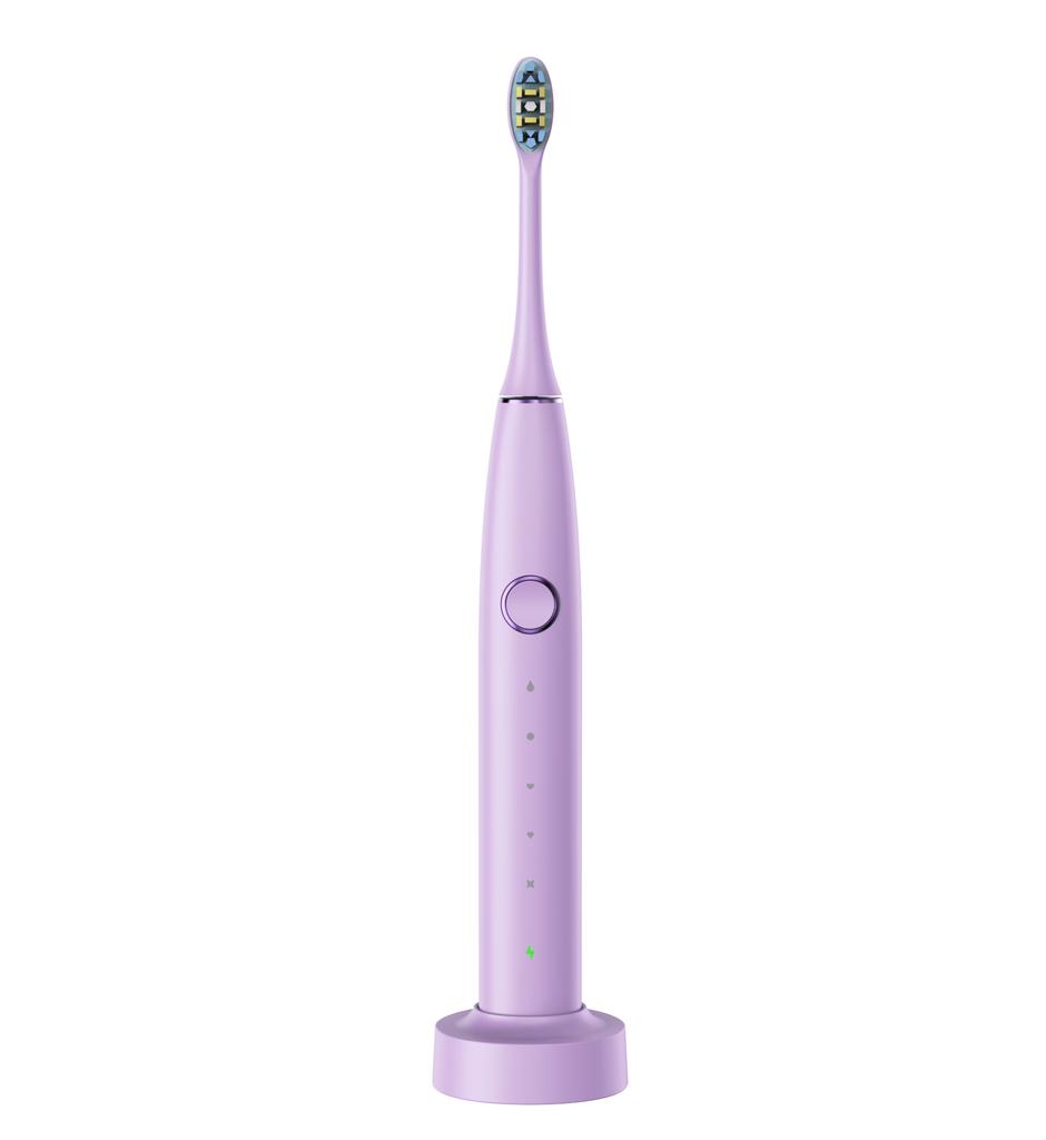 Sonic Electric Toothbrush USB Rechargeable Tooth Brush with 6 Replacement Toothbrush Heads 5 Modes Toothbrush for Adults