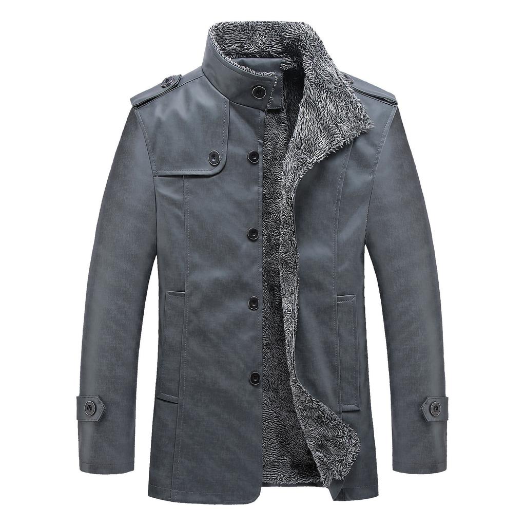 New Leather Jacket for Men, Fur Integrated Men's Leather Jacket, Warm Autumn and Winter Clothing, Lapel Plus Velvet Jacket, Men's Clothing