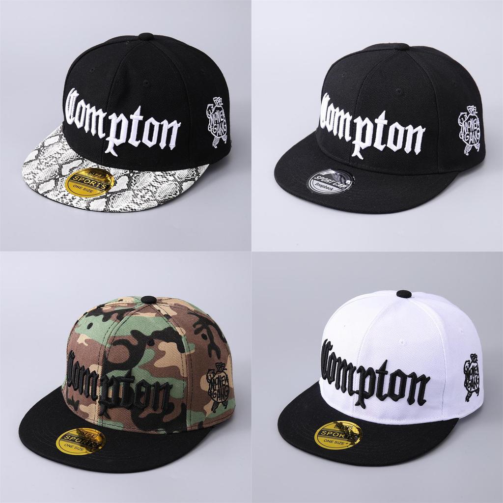 Compton Baseball Cap With Large Brim For Streetwear And Hip Hop Style