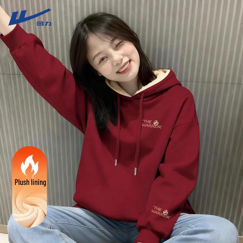 

Huili Women s Plush Lined Winter Sweatshirt XL
