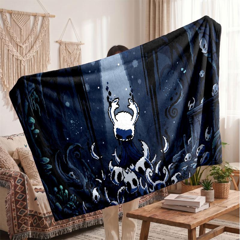 Warm Flannel BlanketHollow Knight Soft Cozy Throw Blanket for Bedroom Couch