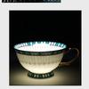 Sapphire Ceramic Coffee Cup with Saucer and Spoon Gift Set