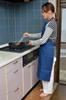 Techno Aim Flame Retardant Kitchen Apron Made In Japan Navy Width 68 X Length 90cm