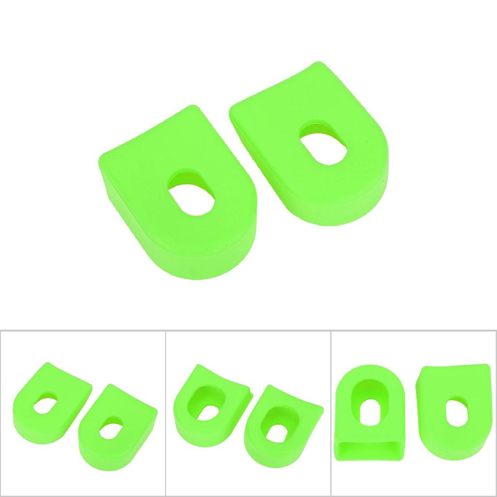 1 Pereche 2 buc Braț Manivelă Protecție Husă Moale Mâneci Ghete Accesoriu Bicicletă (Verde)