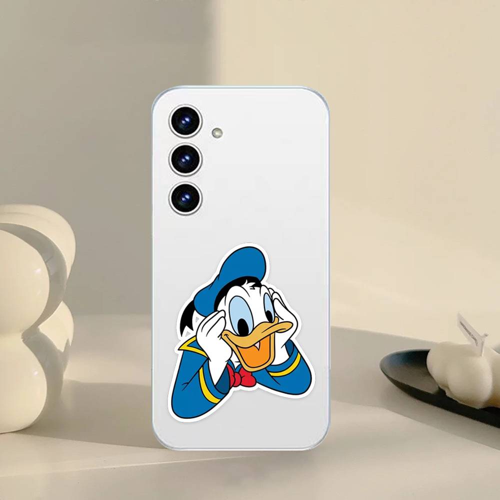 Cute D-Donald Duck Phone Case For Samsung Galaxy S21 S22 S23 S24 S25ULTRA FE Ultra Plus5G A52S Transparent Cover