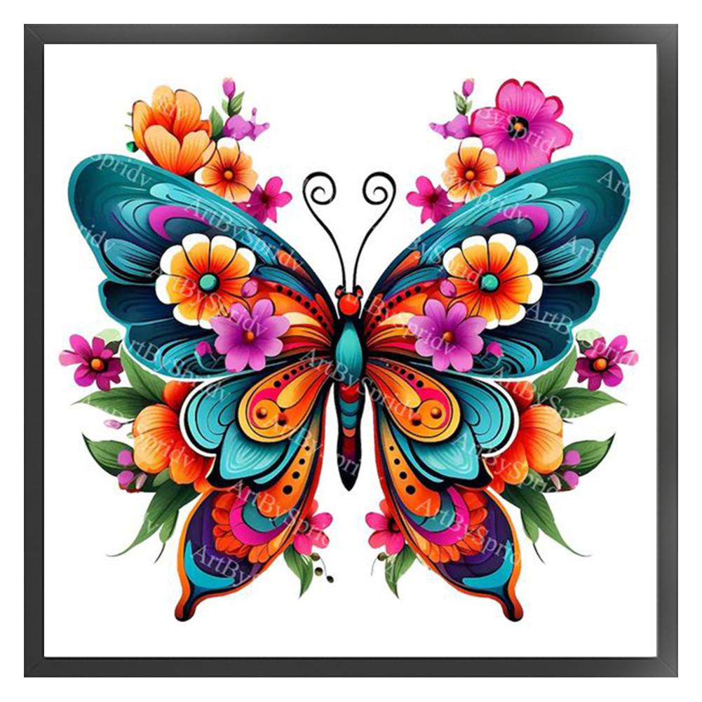 

Комплект наклеек из Öko-Baumwolle 11 CT beruckt Schmetterling Kreuzsti 1